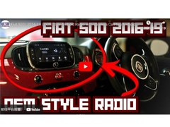 7インチスクリーン OEM スタイル 無 DVD デッキ  Fiat 500 2016-2019 カー マルチメディア ステレオ GPS カープレイ プレイヤー